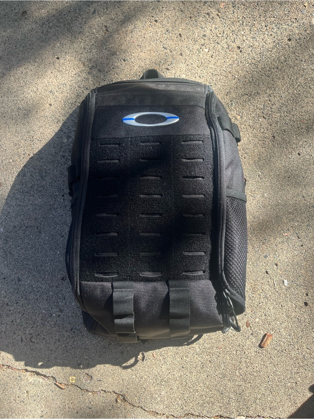 Oakley Black Backpack Sling Bag with Blue Accent - Tactical Style